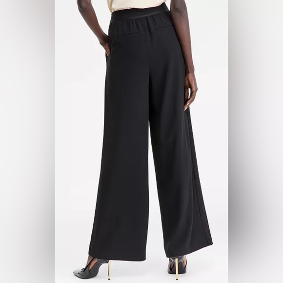 INC High-Rise Wide-Leg Pants Black XL NWT IN PACKAGE - Picture 2 of 10